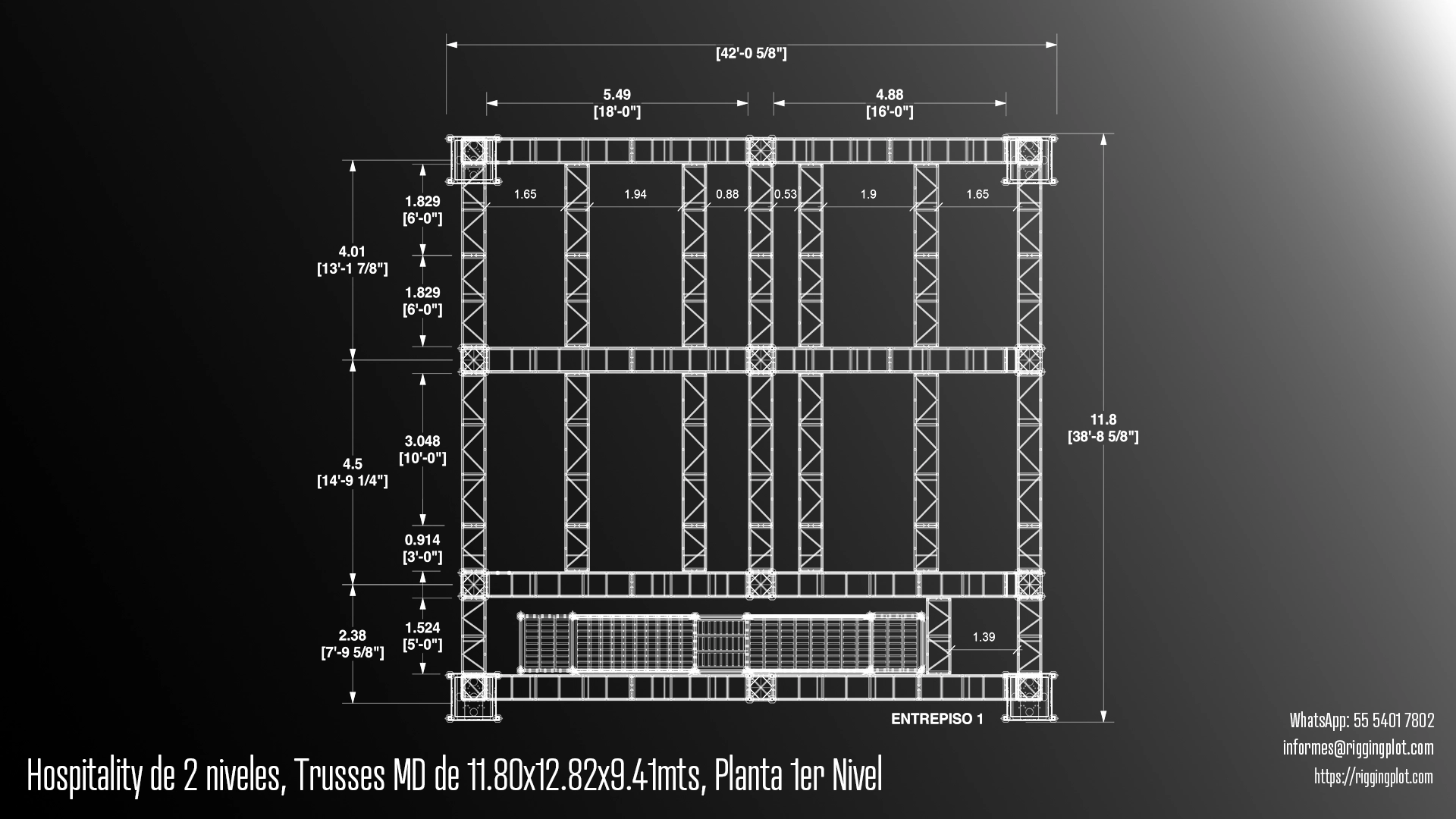FICHA TÉCNICA HS-N2-11.80*12.82MTS MD MÉXICO PLANTA DE PRIMER NIVEL