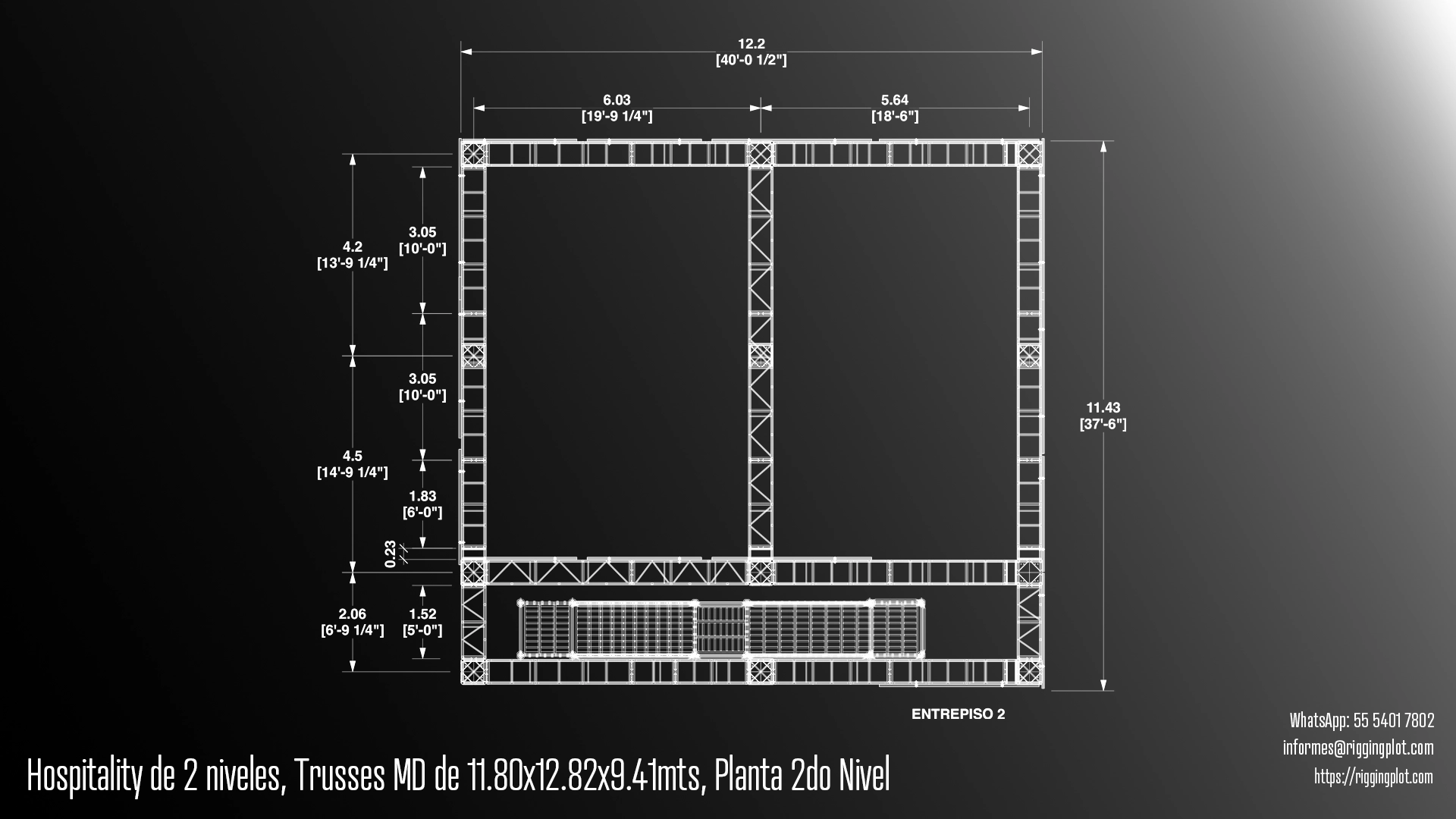 FICHA TÉCNICA HS-N2-11.80*12.82MTS MD MÉXICO PLANTA DE SEGUNDO NIVEL