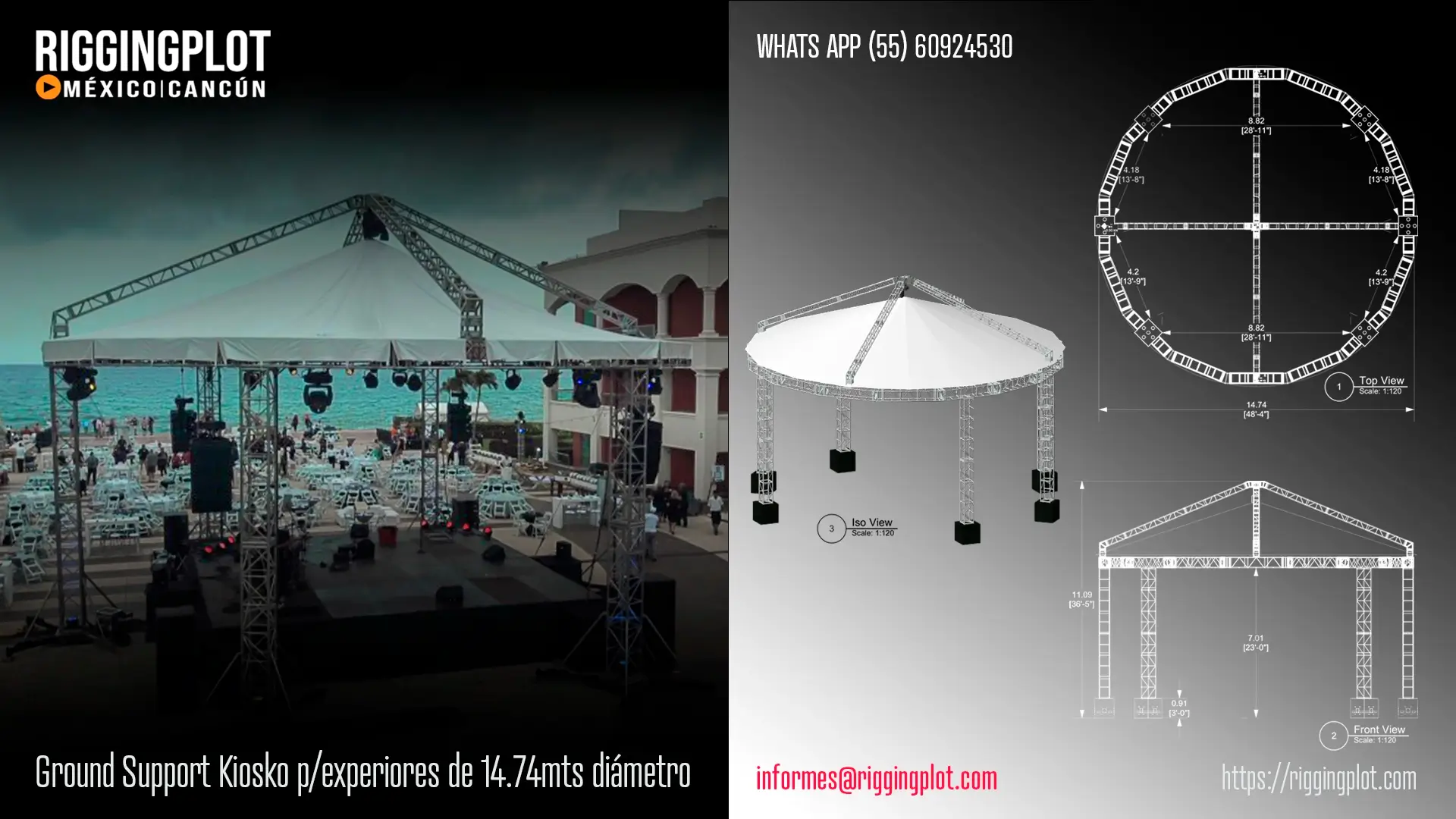Ficha técnica ground support KIOSCO Hospitalities México